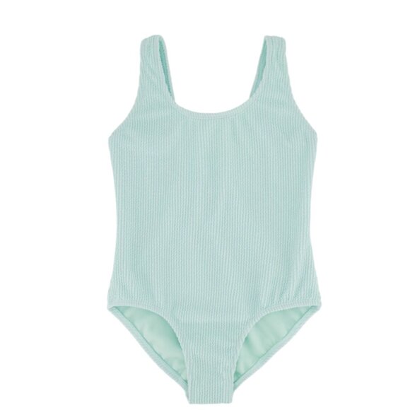 Roxy Girls' Crinkle Texture One-Piece Swimsuit - Size 10 - NWT - Picture 1 of 3